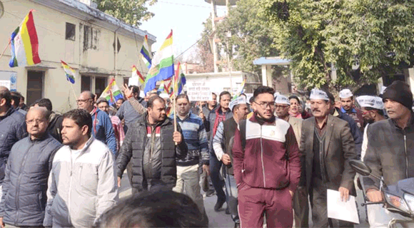 श्री सम्मेद शिखर को पर्यटन स्थल घोषित किए जाने के विरोध में सौंपा ज्ञापन
