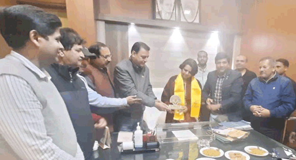 उप श्रमायुक्त से मिला लघु उद्योग भारती का प्रतिनिधिमंडल