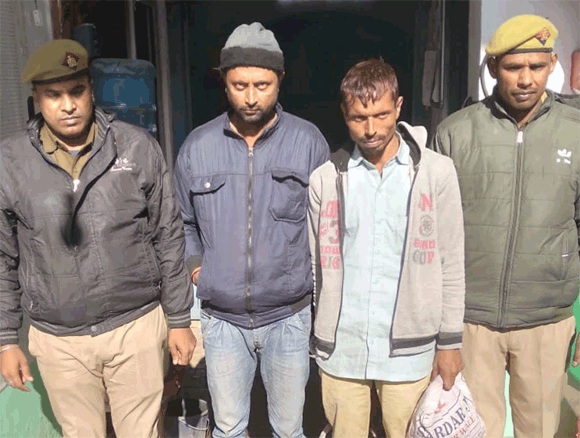 दो व्यक्तियों का किया शांतिभंग में चालान