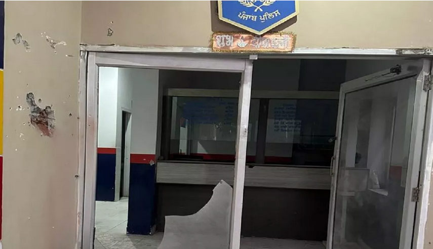 तरनतारन में आधी रात को पुलिस थाने पर राकेट लांचर से हमला