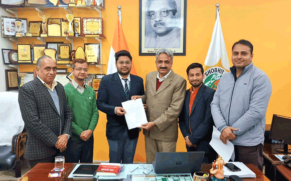 शोभित विद्यालय गंगोह के छात्र का बॉटली सॉफ्टवेयर एंड कंसल्टिंग कंपनी में चयन