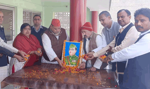 जयंती पर किया नेताजी सुभाष चंद्र बोस को नमन