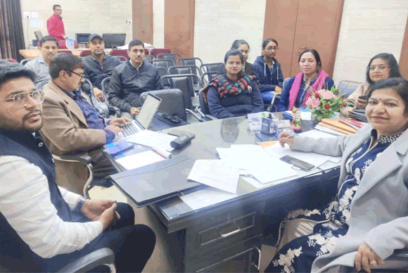 जेवी जैन महाविद्यालय में लिया प्रदर्शनी लगाने का निर्णय