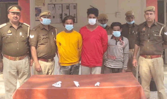 डकैती के प्रयास में पुलिस ने पकड़े तीन आरोपी