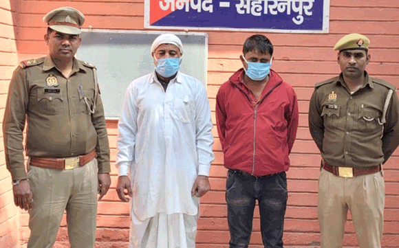 दो वारंटियों को किया गिरफ्तार