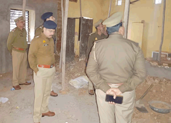 एसएसपी ने किया निर्माण कार्यों का निरीक्षण