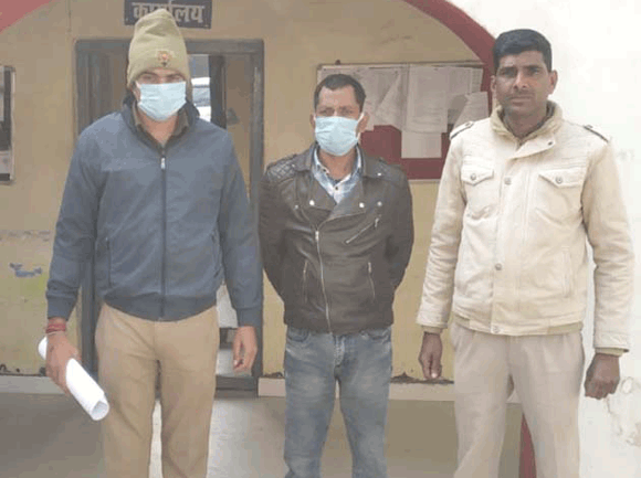 पुलिस ने पकड़ा वांछित आरोपी