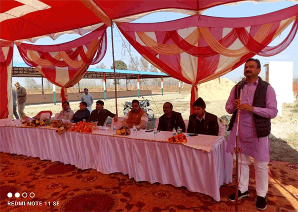 ग्राम नवादा भजडू में हुआ अस्थायी गोआश्रय स्थल का लोकार्पण