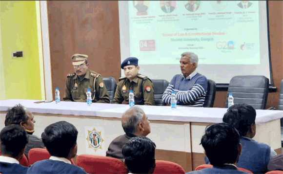 शोभित विश्वविद्यालय गंगोह में सड़क सुरक्षा जागरूकता माह का समापन किया गया