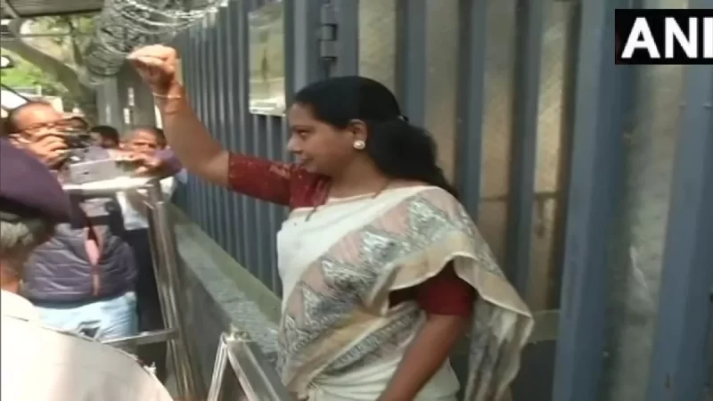 ED दफ्तर पहुंचीं बीआरएस नेता के कविता, शराब घोटाले में होगी पूछताछ