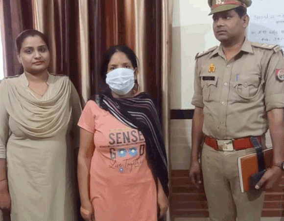 पुलिस ने फर्जी बैनामा करने वाली महिला को किया गिरफ्तार