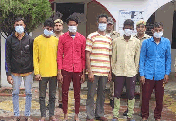 पुलिस ने पकड़े आधा दर्जन वारंटी आरोपी