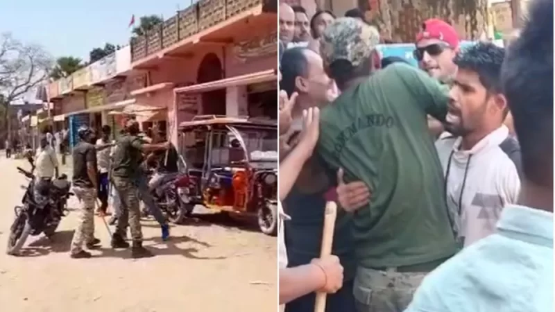 बिहार पुलिस की बर्बरता, सेना के जवान को बीच सड़क पर डंडे से पीटा; वाहन जांच के दौरान हुई थी बहस