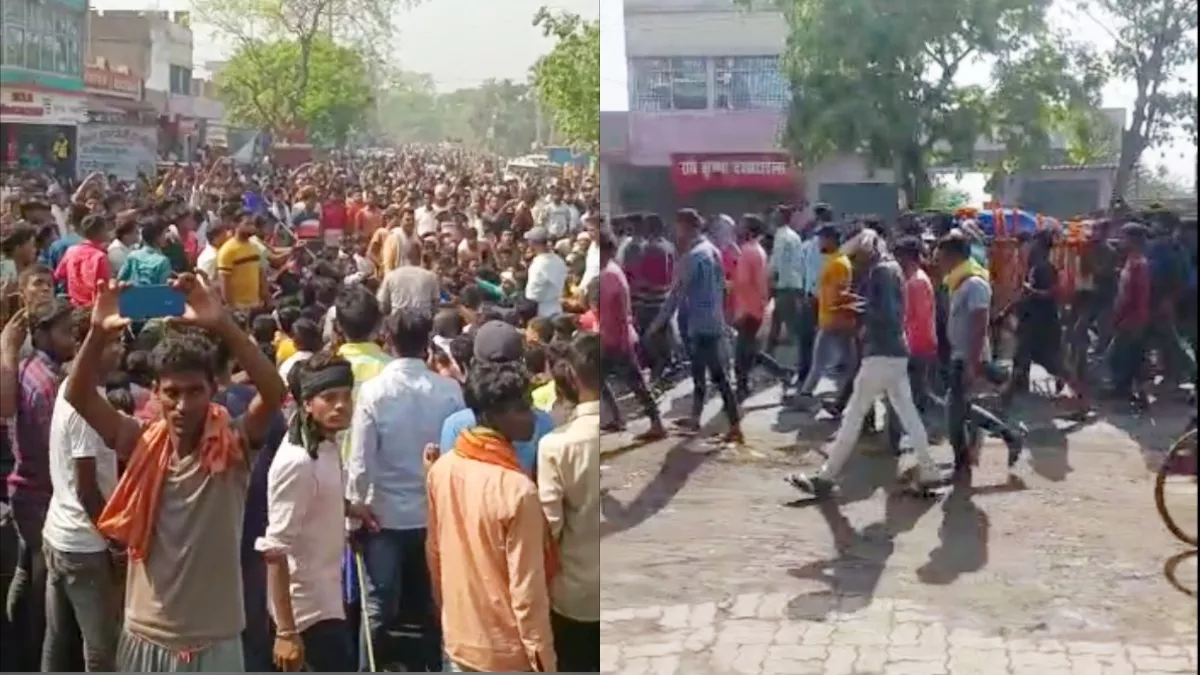 भीम आर्मी नेता की शवयात्रा के दौरान बवाल, दुकान व नगर परिषद कार्यालय में तोड़फोड़; तनाव का माहौल