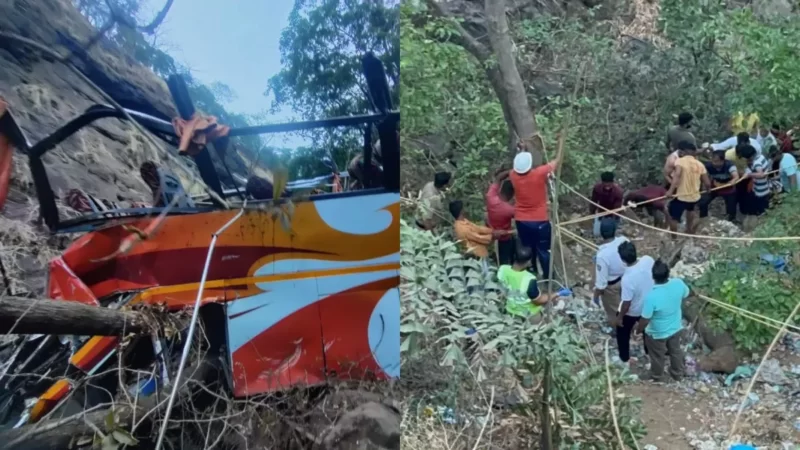 रायगढ़ में भीषण सड़क हादसा, खाई में गिरी सवारियों से भरी बस; 12 लोगों की मौत