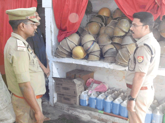 एसएसपी ने किया सुरक्षा उपकरणों का निरीक्षण, दिए दिशा-निर्देश