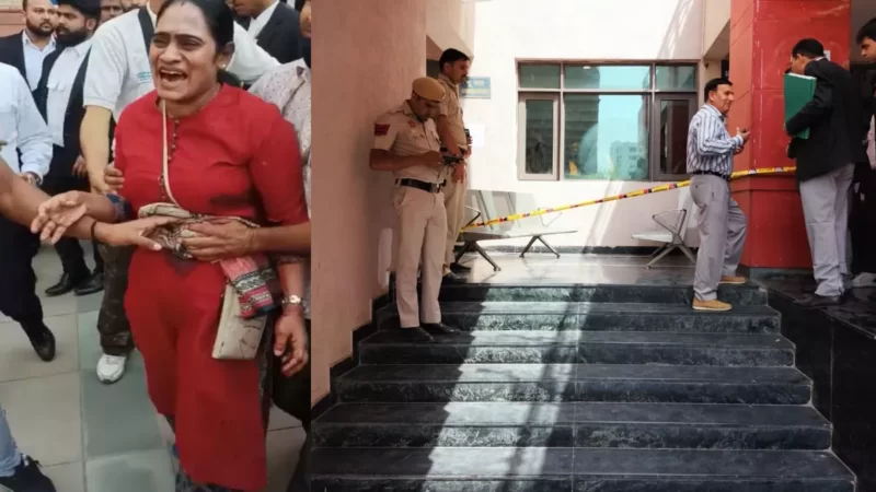 दिल्ली के साकेत कोर्ट परिसर में महिला को मारी गोली, वकील की ड्रेस में आए थे हमलावर