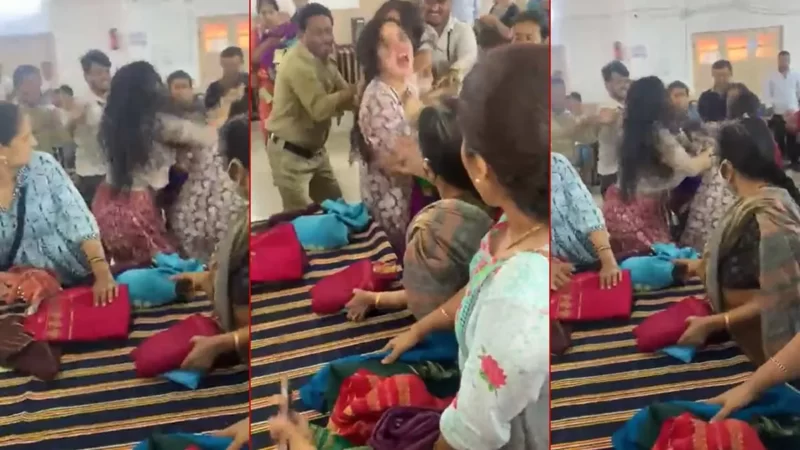 साड़ी की सेल बनी जंग का अखाड़ा, दो महिलाओं के बीच जमकर हुई मारपीट