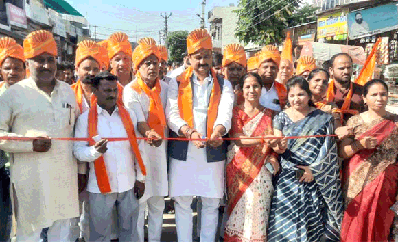 नागल में निकाली गई श्री हनुमान शोभायात्रा
