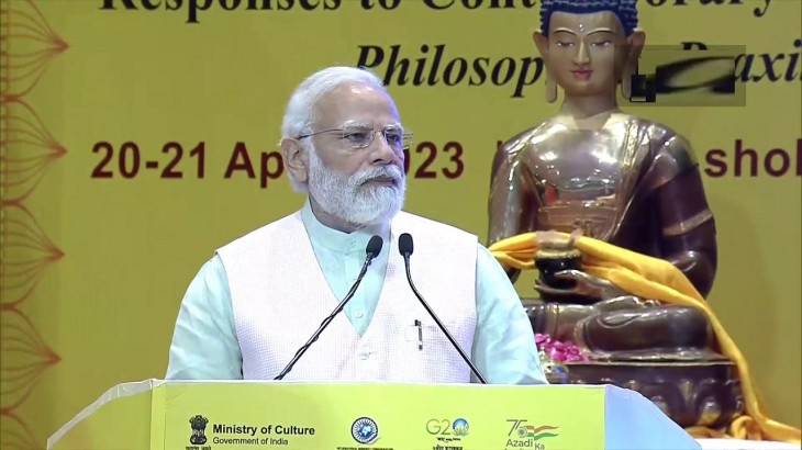 PM नरेंद्र मोदी ने ‘विश्व बौद्ध शिखर सम्मेलन’ के उद्घाटन सत्र में हिस्सा लिया
