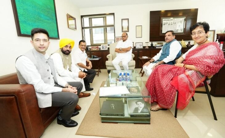 ऑर्डिनेंस के खिलाफ AAP को मिला NCP का समर्थन, CM केजरीवाल से मुलाकात पर जानें क्या बोले शरद पवार