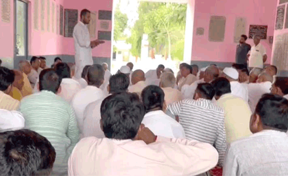 राठी खाप की पंचायत में कमलजीत प्रधान का नामांकन निरस्त होने पर जताया रोष