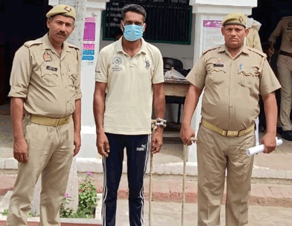 पुलिस ने वारंटी आरोपी को भेजा जेल