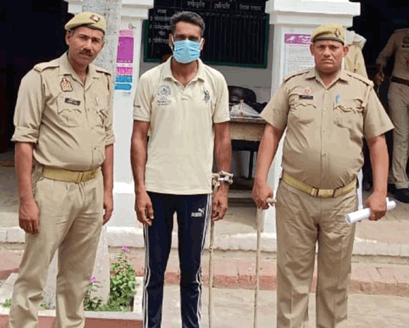 पुलिस ने वारंटी आरोपी को भेजा जेल