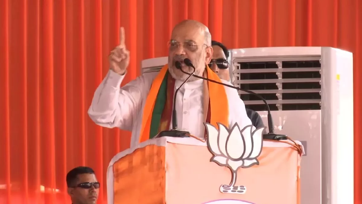 छत्तीसगढ़ के दुर्ग में अमित शाह की हुंकार, बोले- राम मंदिर को 70 सालों से लटका रही थी कांग्रेस