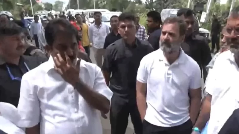 राहुल गांधी के रास्ते में ग्रेनेड हमले का था खतरा, काफिला रोके जाने के बाद हेलीकॉप्टर से चुराचांदपुर हुए रवाना