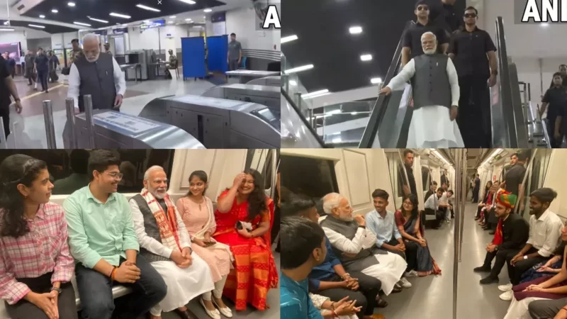 DU शताब्दी समारोह में शामिल होने Delhi Metro से निकले PM मोदी, यात्रियों से भी मिले; देखें तस्वीरें और वीडियो