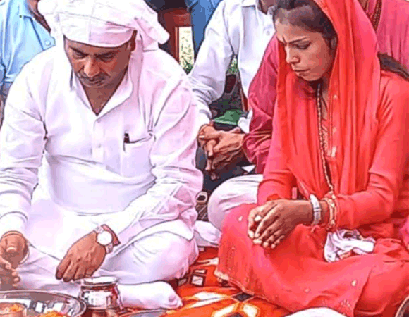 राज्यमंत्री ने किया मां वैष्णों देवी मंदिर धर्मशाला का भूमि पूजन