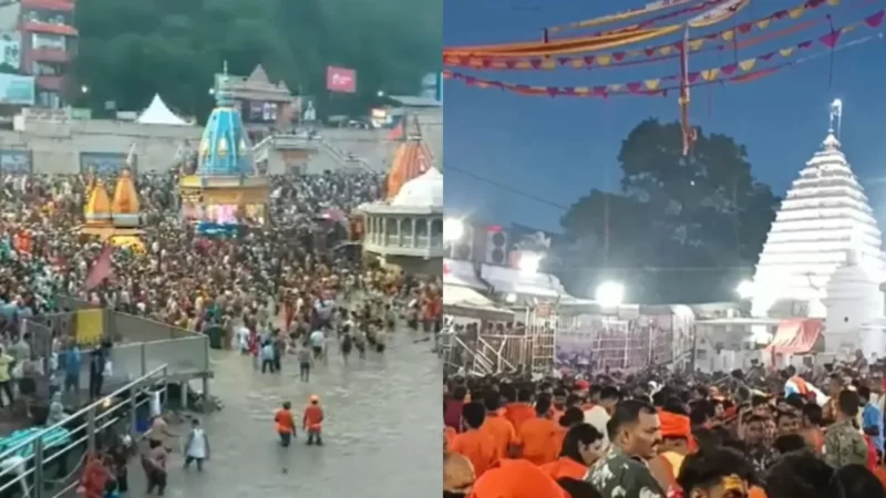 काशी विश्वनाथ से लेकर बाबा बैद्यनाथ तक, मंदिरों में उमड़ा आस्था का सैलाब