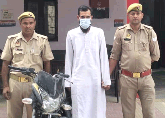 पुलिस ने चोरी बाइक समेत पकड़ा एक आरोपी