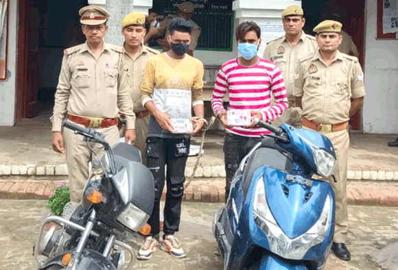 पुलिस ने सर्राफ लूट कांड में वांछित दो आरोपियों को भेजा जेल