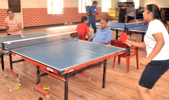 टेबल टेनिस प्रतियोगिता में दूसरे दिन भी खिलाडिय़ों ने दिखाई खेल प्रतिभा