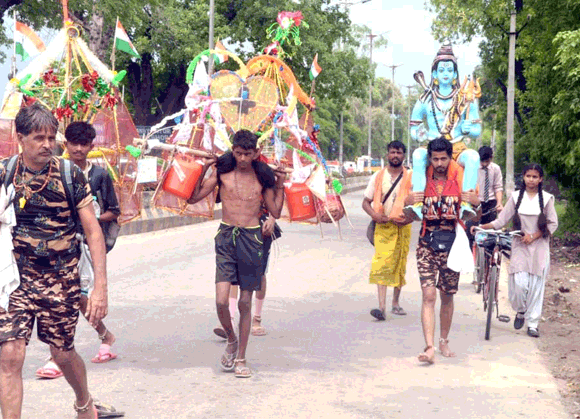 बम भोले के जयकारों से गूंजा सहारनपुर