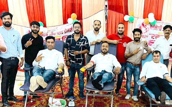 शिविर में 530 रक्तदाताओं ने किया स्वैच्छिक रक्तदान