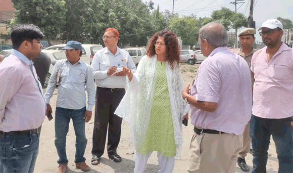 नगरायुक्त ने किया स्मार्ट सिटी परियोजनाओं का निरीक्षण