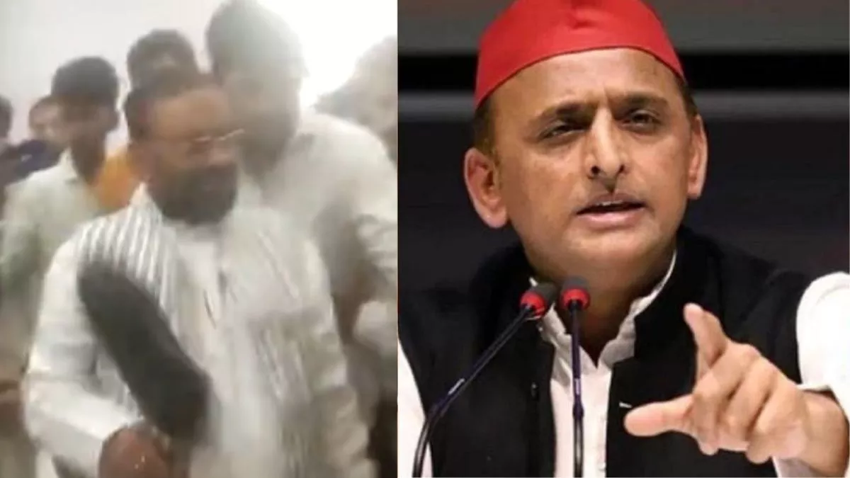स्वामी प्रसाद मौर्य जूता कांड पर गरमाई सियासत, अखिलेश ने BJP पर किया वार; OP राजभर को लेकर कही ये बात