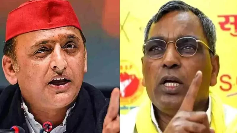 ओपी राजभर ने फिर दिया विवादित बयान, सपा प्रमुख अखिलेश यादव की जाति पर आपत्तिजनक टिप्पणी