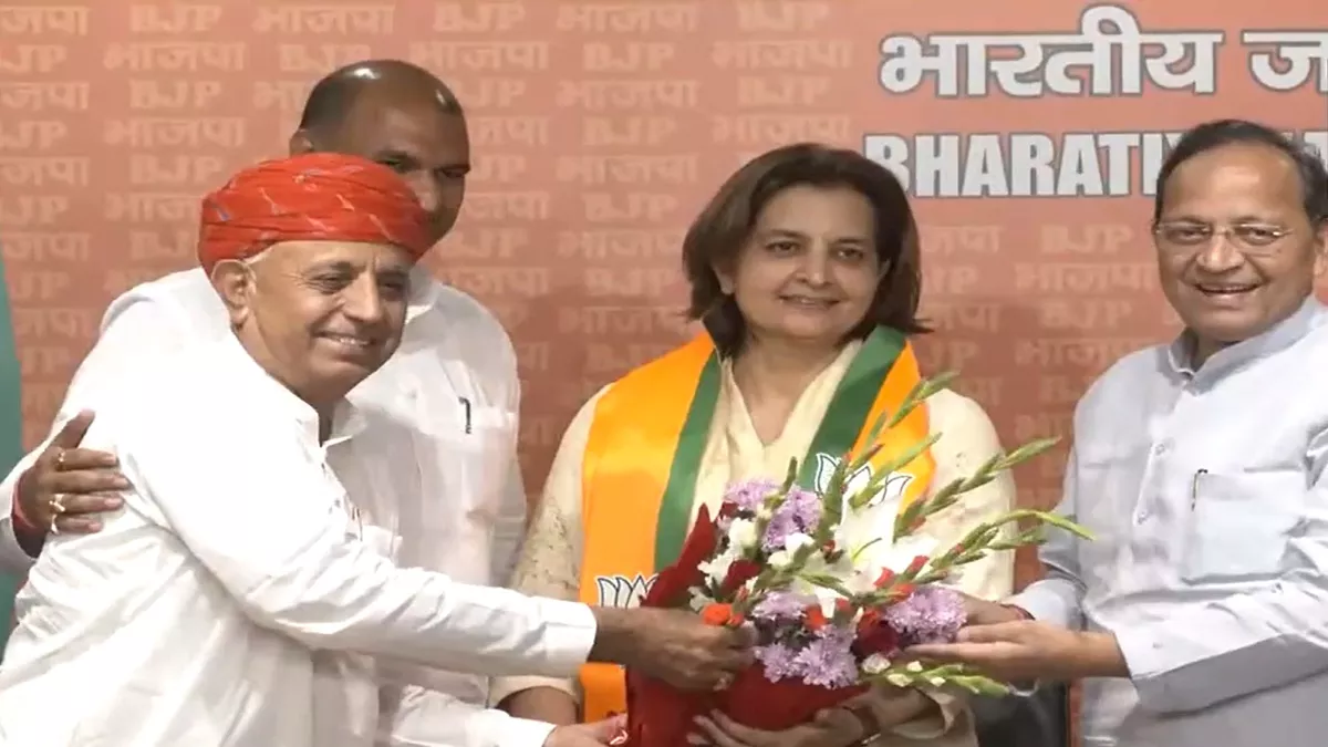 राजस्थान विधानसभा चुनाव से पहले कांग्रेस को बड़ा झटका, दिग्गज जाट नेता ज्योति मिर्धा BJP में शामिल