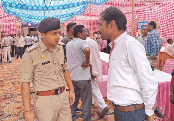 एसपी सिटी ने लिया लोक अदालत की सुरक्षा व्यवस्था का जायजा