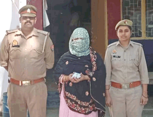 लाखों रूपए की नाजायज स्मैक के साथ महिला आरोपी गिरफ्तार