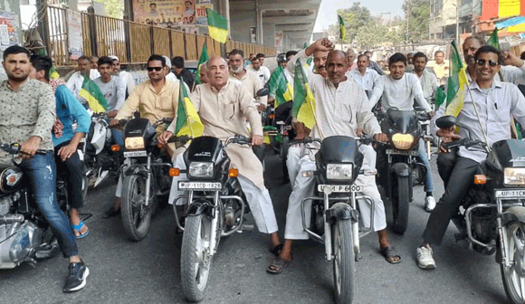 पृथक राज्य निर्माण की मांग को लेकर भाकियू वर्मा ने निकाली बाइक रैली, सौंपा ज्ञापन