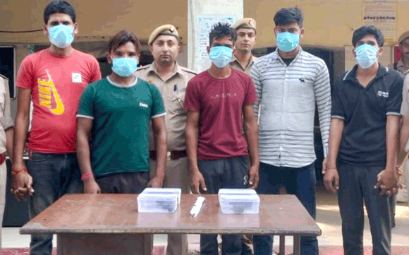 डकैती की योजना बनाते पांच आरोपी गिरफ्तार