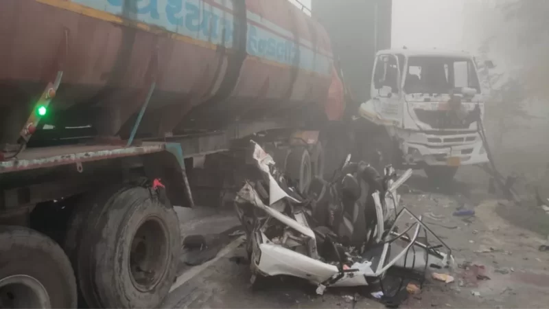 संगरूर में बड़ा सड़क हादसा, कार व तेल टैंकर की जोरदार भिड़ंत, बच्चे समेत 6 की मौत