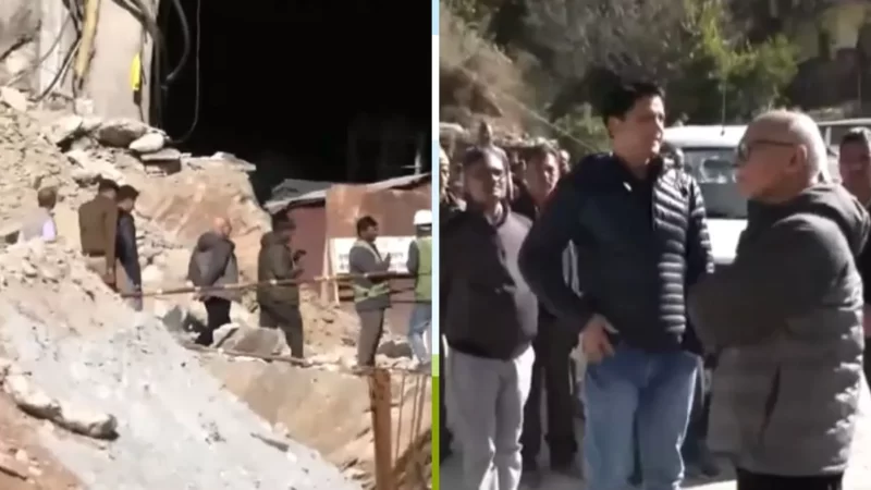 रेस्क्यू ऑपरेशन का जायजा लेने पहुंचे PMO उप सचिव मंगेश घिल्डियाल