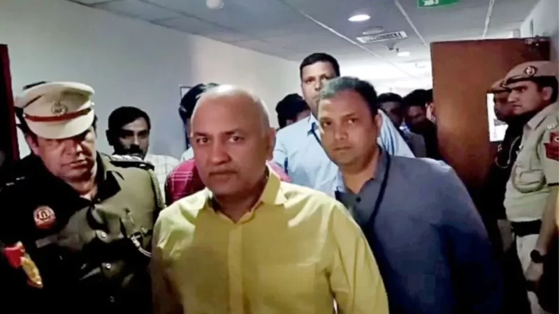 पेशी के लिए राउज एवन्यू कोर्ट पहुंचे मनीष सिसोदिया, ED मामले में होगी सुनवाई