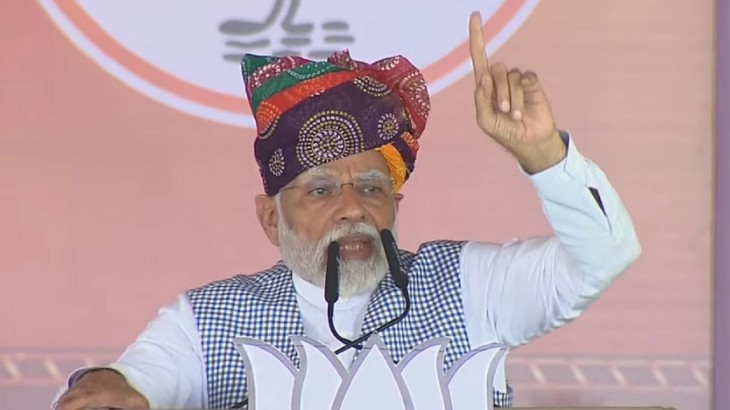 देवगढ़ में बोले प्रधानमंत्री- कांग्रेस ने राजस्थान को अपराध में नंबर वन बनाया